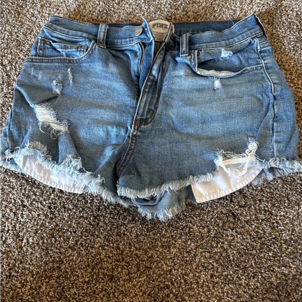 Distressed Denim Women Shorts